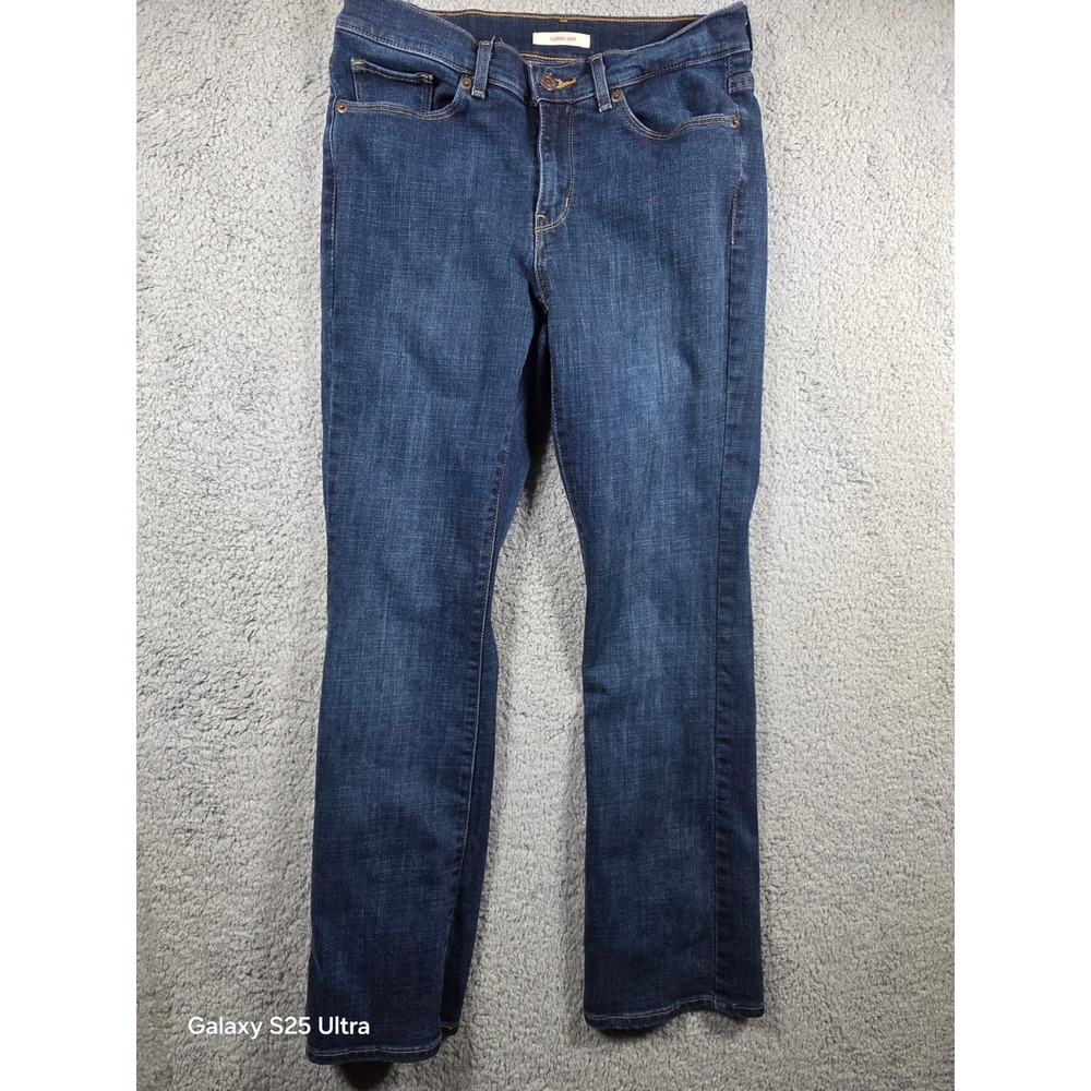 Levi's Classic Bootcut Jeans Dark Wash Denim Everyday Comfort Women's Size‎ 28